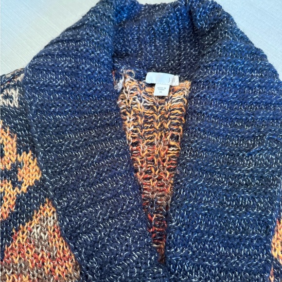 J. Jill Multicolor Knit Cardigan Sz. XL - Picture 7 of 8
